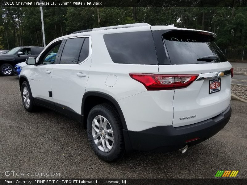 Summit White / Jet Black 2018 Chevrolet Traverse LT