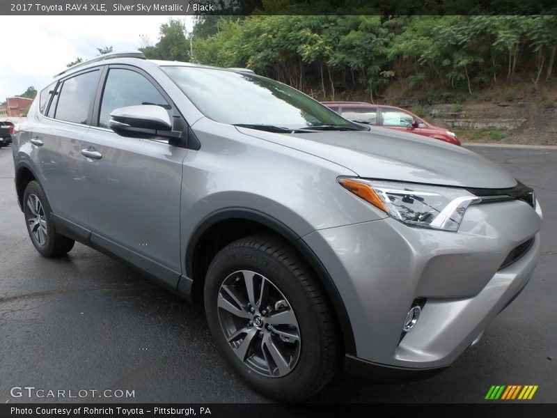 Silver Sky Metallic / Black 2017 Toyota RAV4 XLE
