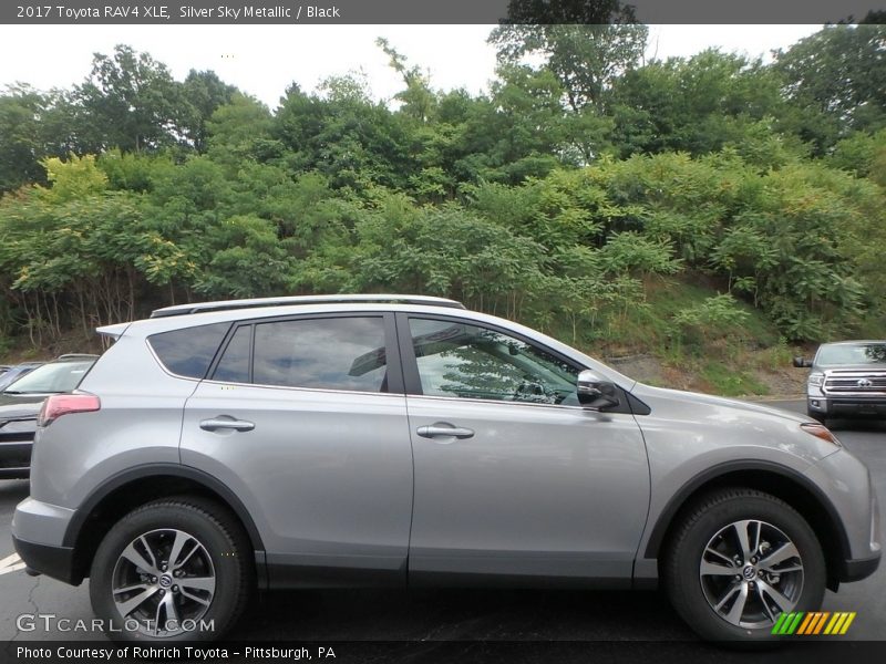 Silver Sky Metallic / Black 2017 Toyota RAV4 XLE