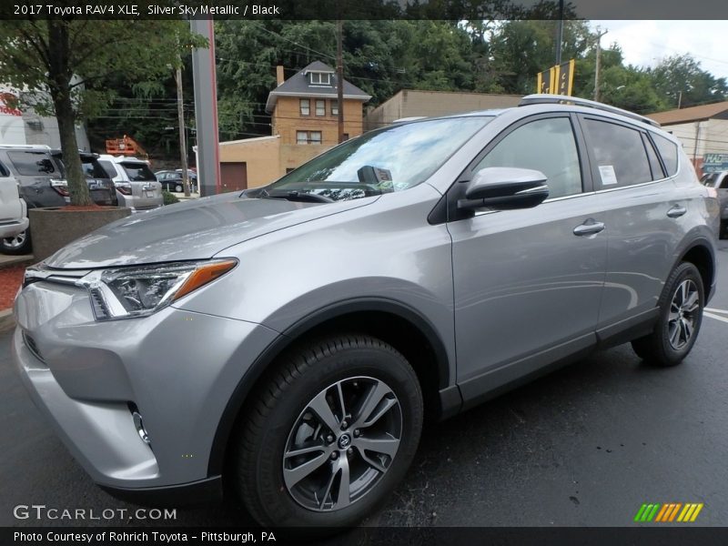 Silver Sky Metallic / Black 2017 Toyota RAV4 XLE
