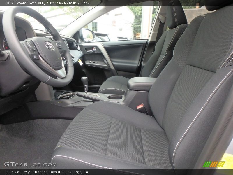 Silver Sky Metallic / Black 2017 Toyota RAV4 XLE