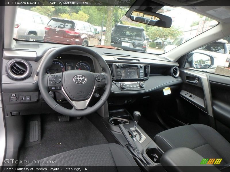 Silver Sky Metallic / Black 2017 Toyota RAV4 XLE