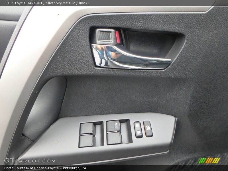 Silver Sky Metallic / Black 2017 Toyota RAV4 XLE
