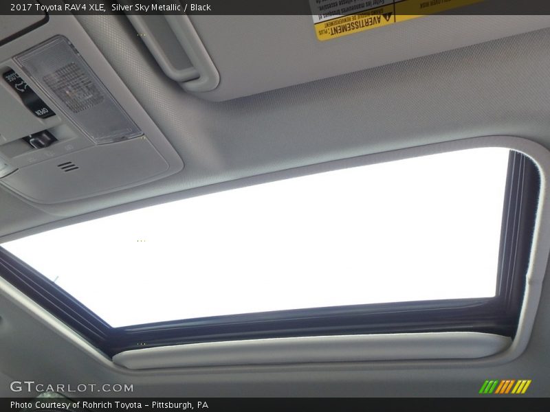 Silver Sky Metallic / Black 2017 Toyota RAV4 XLE