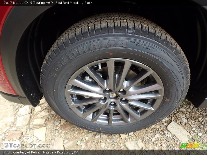 Soul Red Metallic / Black 2017 Mazda CX-5 Touring AWD