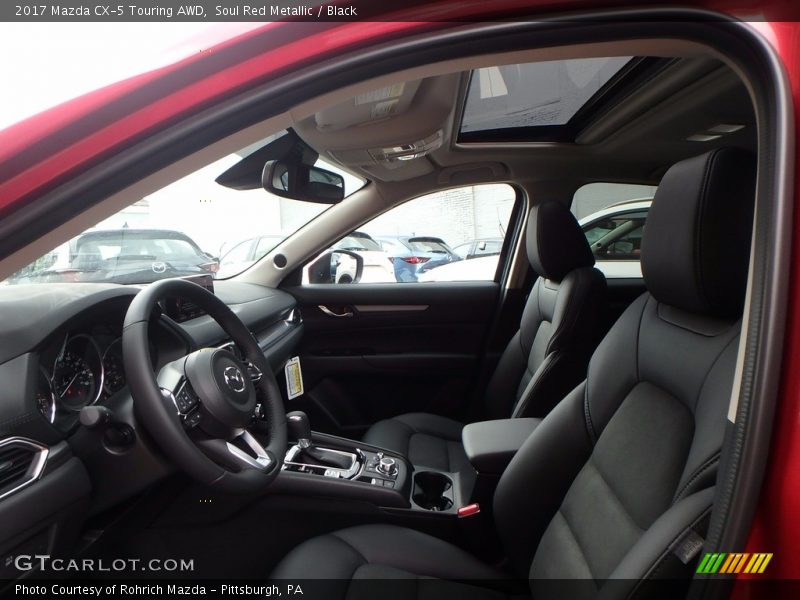 Soul Red Metallic / Black 2017 Mazda CX-5 Touring AWD