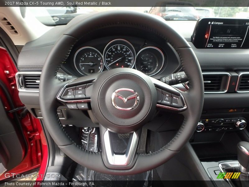 Soul Red Metallic / Black 2017 Mazda CX-5 Touring AWD