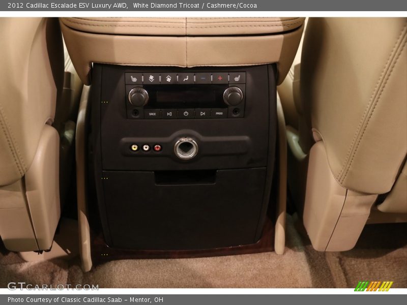 White Diamond Tricoat / Cashmere/Cocoa 2012 Cadillac Escalade ESV Luxury AWD