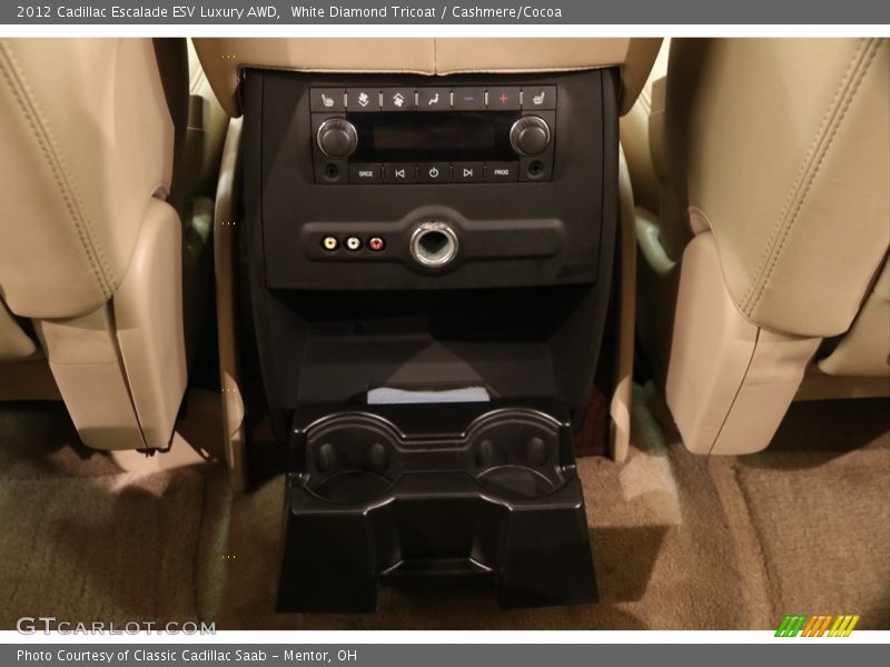 White Diamond Tricoat / Cashmere/Cocoa 2012 Cadillac Escalade ESV Luxury AWD