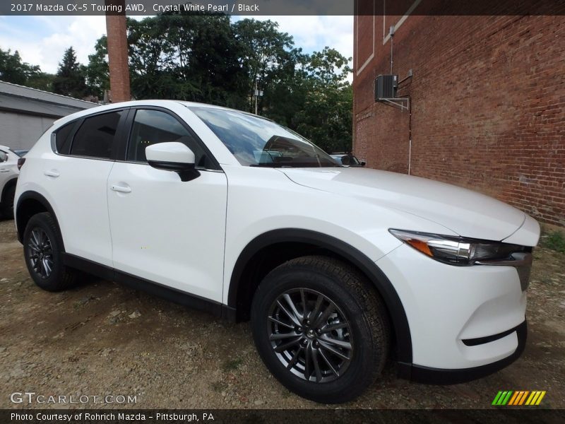Crystal White Pearl / Black 2017 Mazda CX-5 Touring AWD