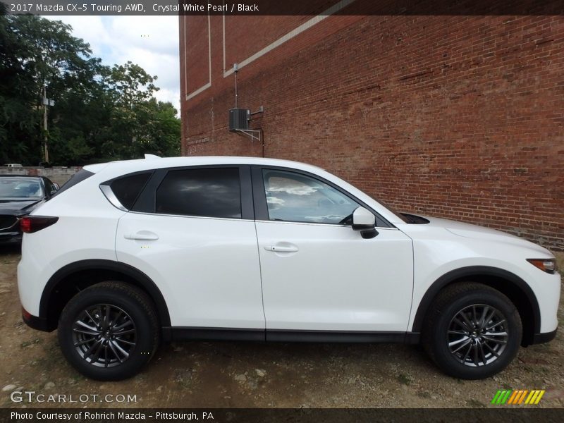 Crystal White Pearl / Black 2017 Mazda CX-5 Touring AWD