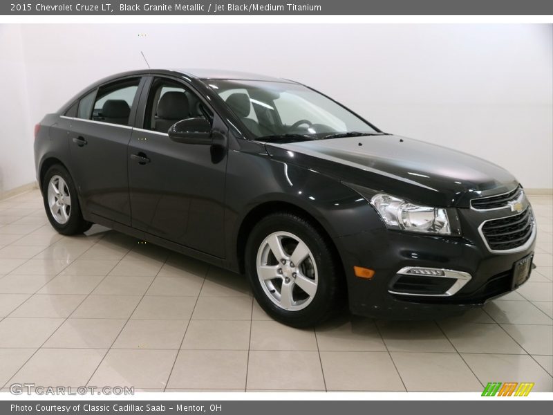 Black Granite Metallic / Jet Black/Medium Titanium 2015 Chevrolet Cruze LT