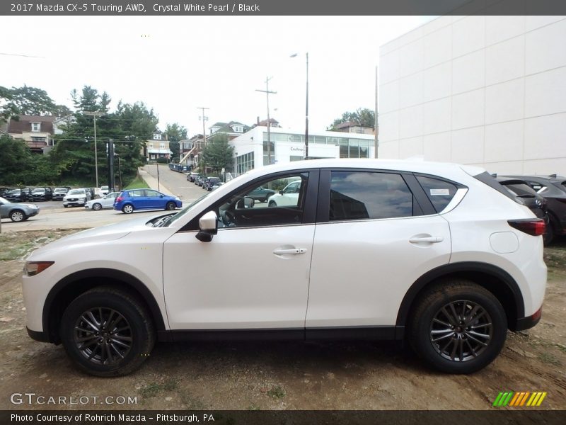 Crystal White Pearl / Black 2017 Mazda CX-5 Touring AWD