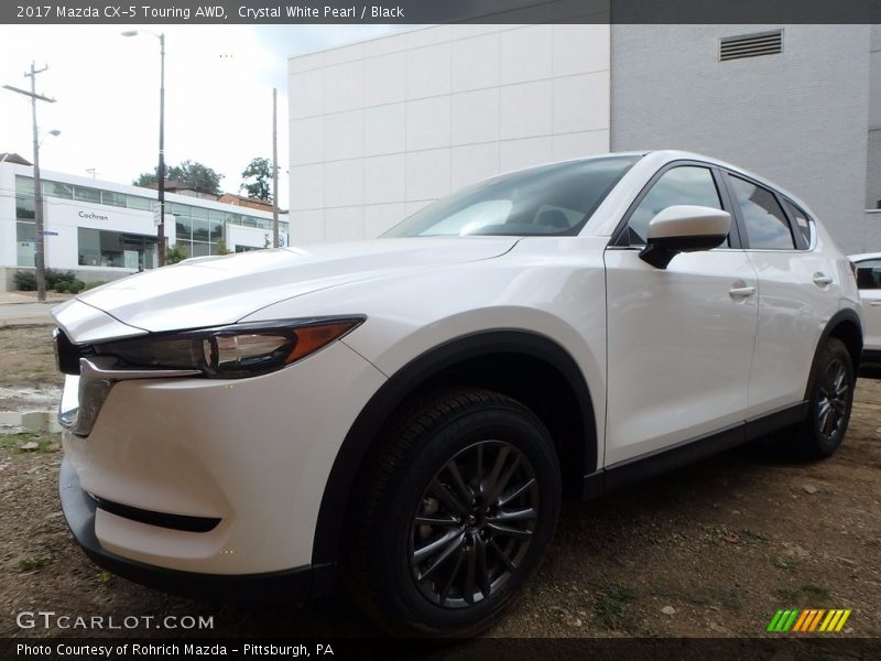 Crystal White Pearl / Black 2017 Mazda CX-5 Touring AWD