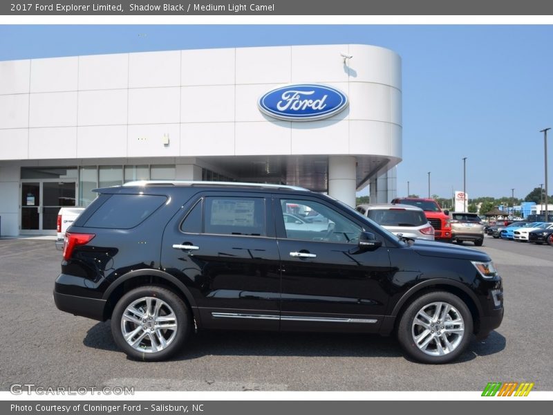 Shadow Black / Medium Light Camel 2017 Ford Explorer Limited