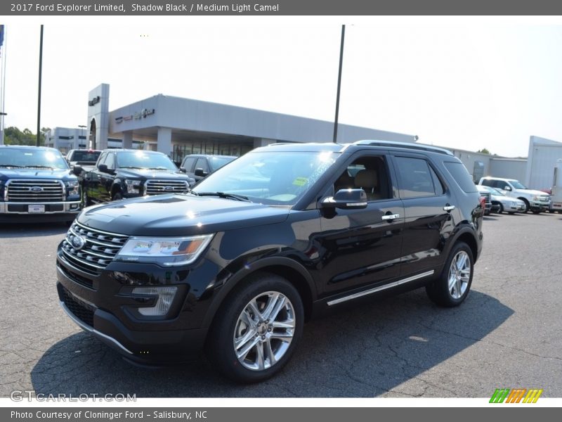 Shadow Black / Medium Light Camel 2017 Ford Explorer Limited