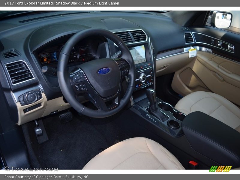 Shadow Black / Medium Light Camel 2017 Ford Explorer Limited