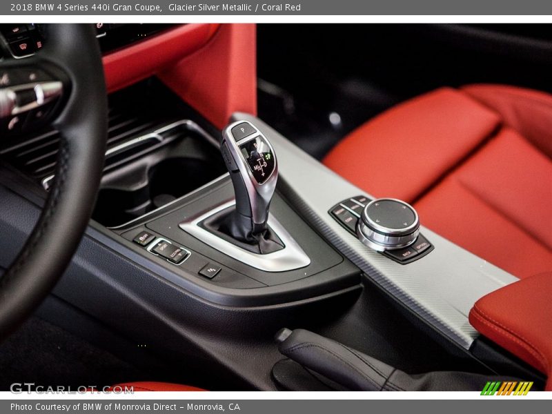 Glacier Silver Metallic / Coral Red 2018 BMW 4 Series 440i Gran Coupe
