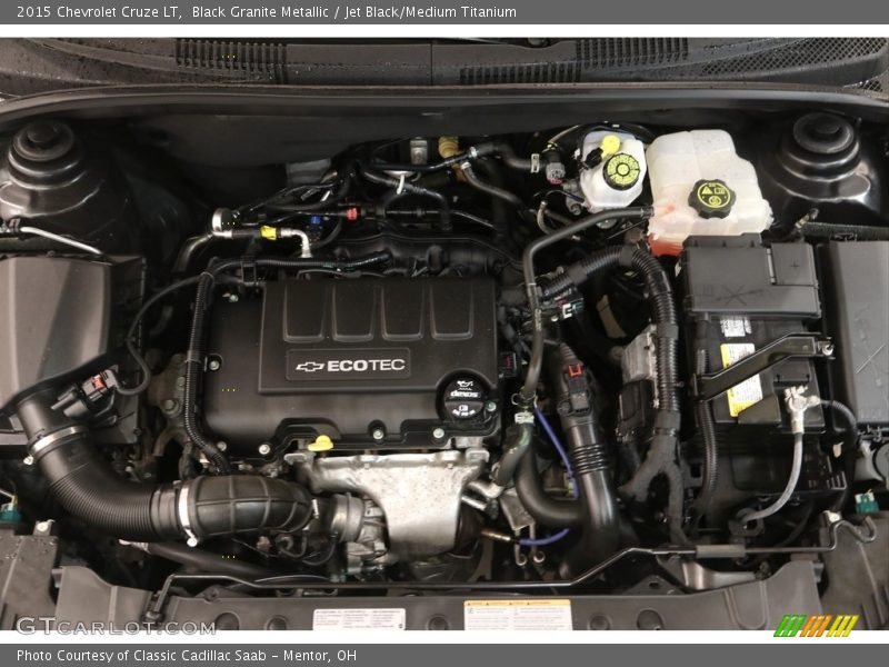 Black Granite Metallic / Jet Black/Medium Titanium 2015 Chevrolet Cruze LT