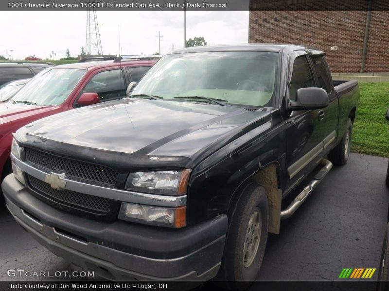 Black / Dark Charcoal 2003 Chevrolet Silverado 1500 LT Extended Cab 4x4