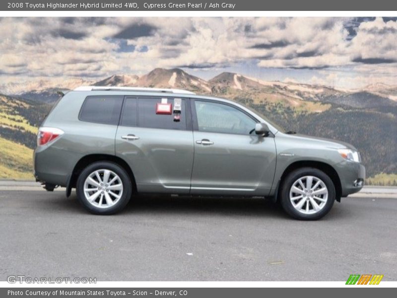 Cypress Green Pearl / Ash Gray 2008 Toyota Highlander Hybrid Limited 4WD
