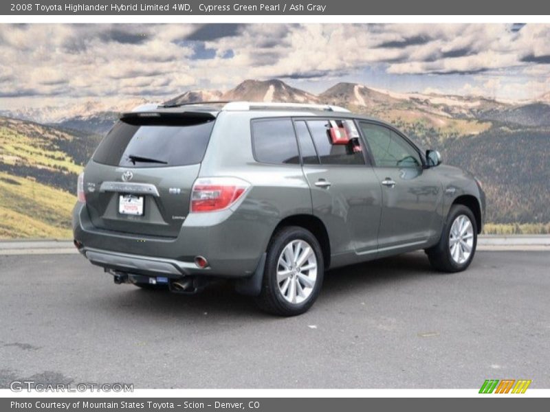 Cypress Green Pearl / Ash Gray 2008 Toyota Highlander Hybrid Limited 4WD