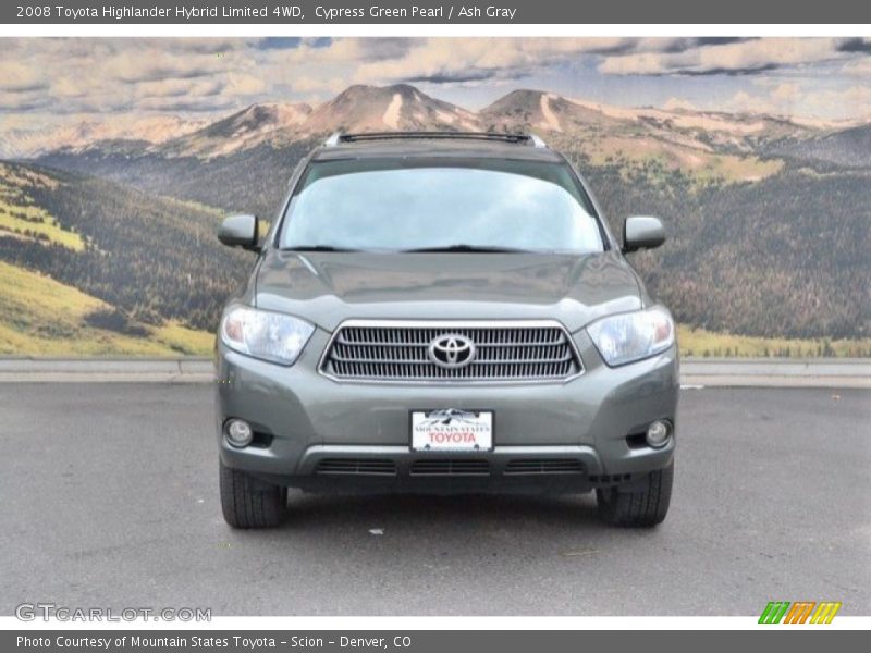 Cypress Green Pearl / Ash Gray 2008 Toyota Highlander Hybrid Limited 4WD