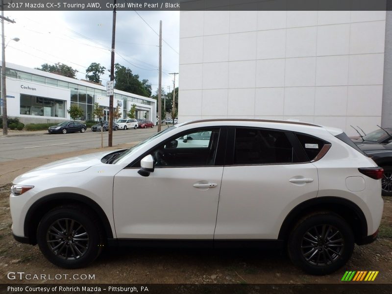 Crystal White Pearl / Black 2017 Mazda CX-5 Touring AWD