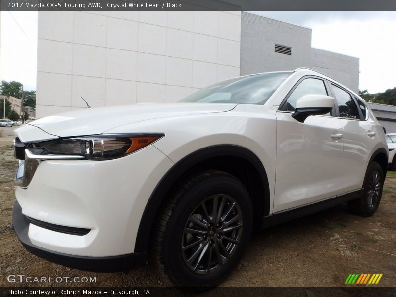 Crystal White Pearl / Black 2017 Mazda CX-5 Touring AWD