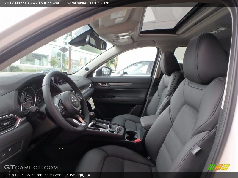 Crystal White Pearl / Black 2017 Mazda CX-5 Touring AWD