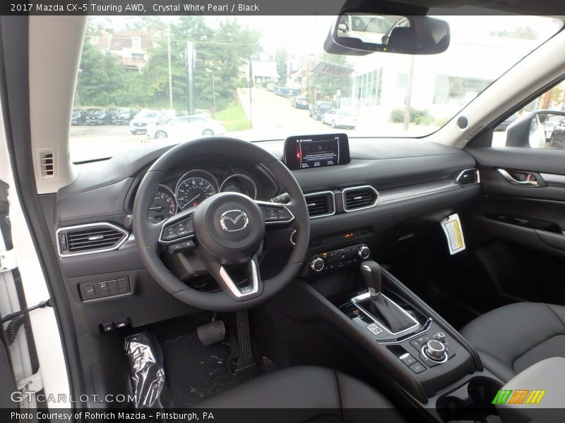 Crystal White Pearl / Black 2017 Mazda CX-5 Touring AWD
