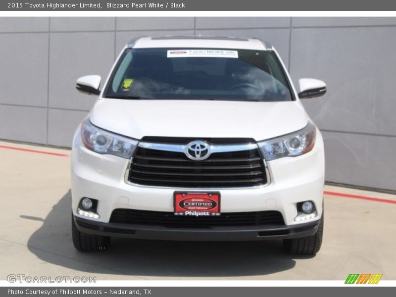 Blizzard Pearl White / Black 2015 Toyota Highlander Limited