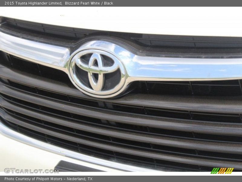 Blizzard Pearl White / Black 2015 Toyota Highlander Limited