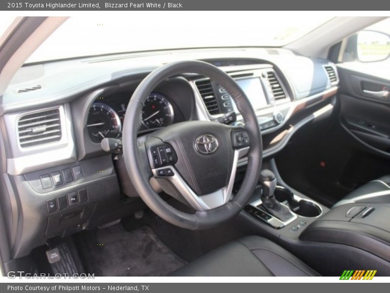 Blizzard Pearl White / Black 2015 Toyota Highlander Limited