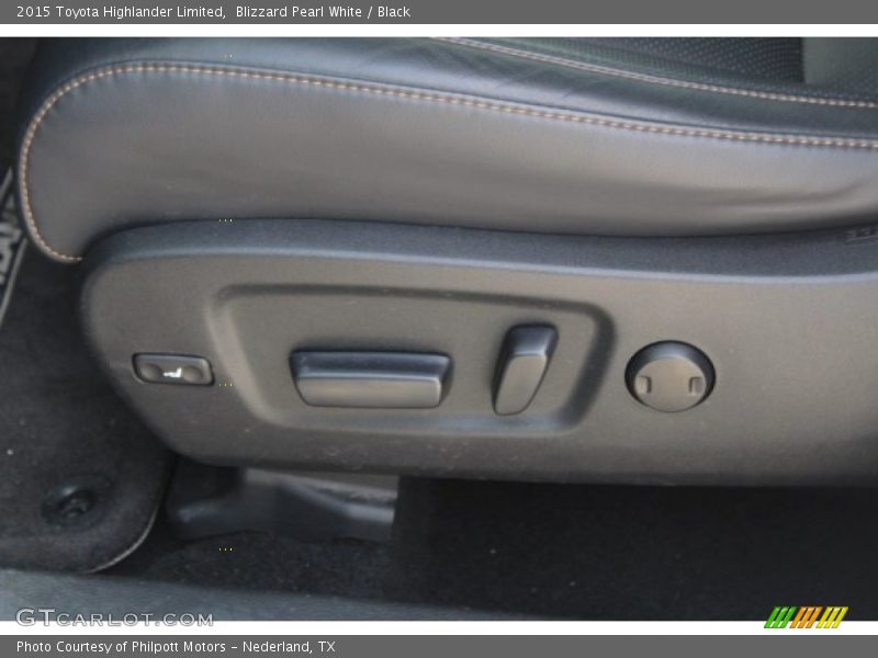 Blizzard Pearl White / Black 2015 Toyota Highlander Limited