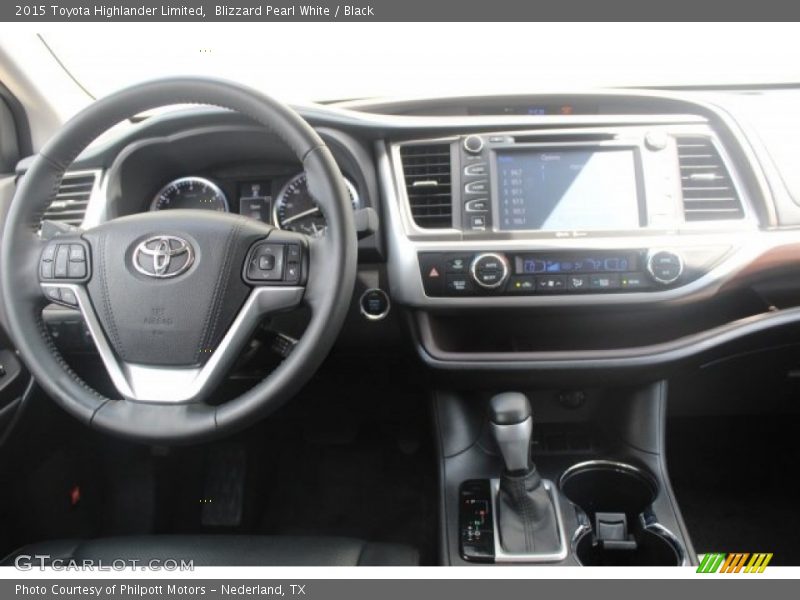 Blizzard Pearl White / Black 2015 Toyota Highlander Limited