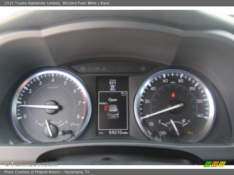 Blizzard Pearl White / Black 2015 Toyota Highlander Limited