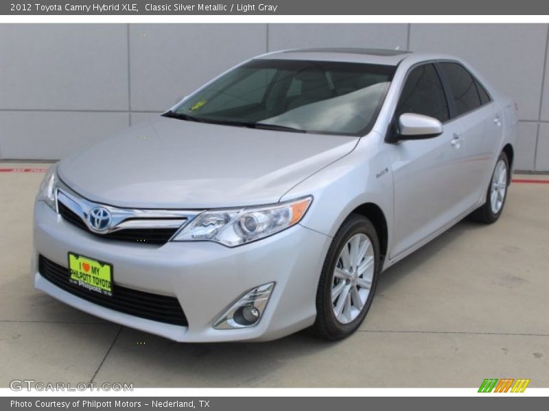 Classic Silver Metallic / Light Gray 2012 Toyota Camry Hybrid XLE