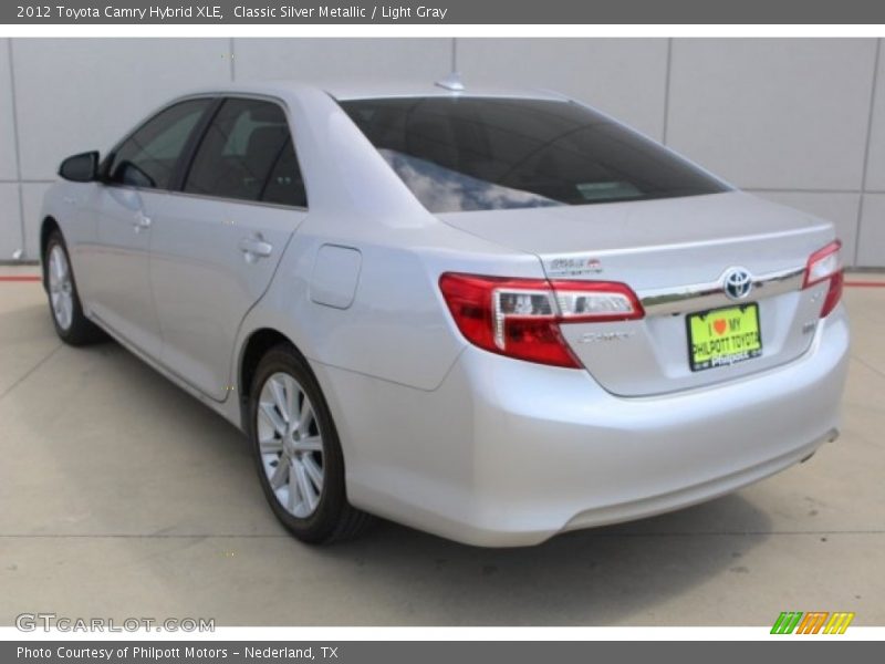 Classic Silver Metallic / Light Gray 2012 Toyota Camry Hybrid XLE