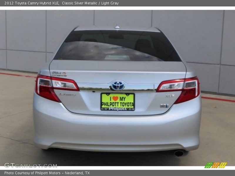 Classic Silver Metallic / Light Gray 2012 Toyota Camry Hybrid XLE