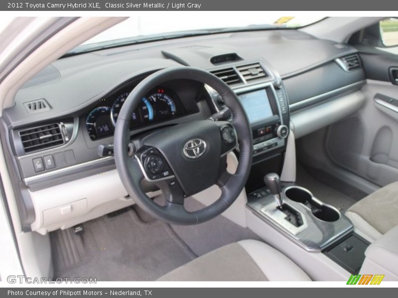 Classic Silver Metallic / Light Gray 2012 Toyota Camry Hybrid XLE