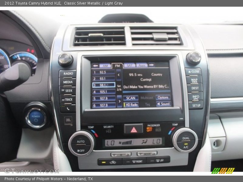 Classic Silver Metallic / Light Gray 2012 Toyota Camry Hybrid XLE