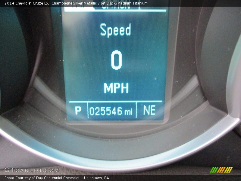Champagne Silver Metallic / Jet Black/Medium Titanium 2014 Chevrolet Cruze LS