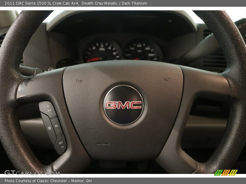 Stealth Gray Metallic / Dark Titanium 2011 GMC Sierra 1500 SL Crew Cab 4x4