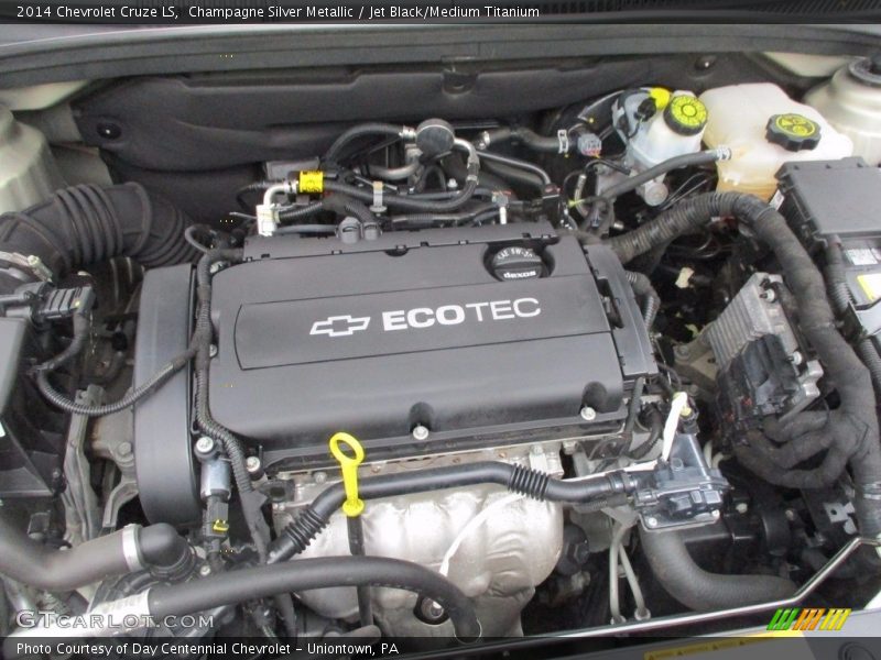 Champagne Silver Metallic / Jet Black/Medium Titanium 2014 Chevrolet Cruze LS