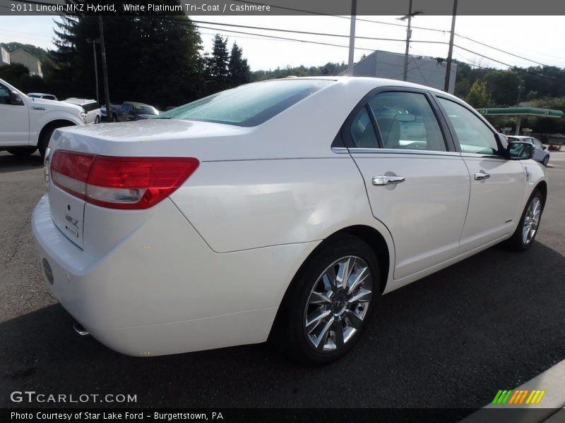 White Platinum Tri-Coat / Cashmere 2011 Lincoln MKZ Hybrid