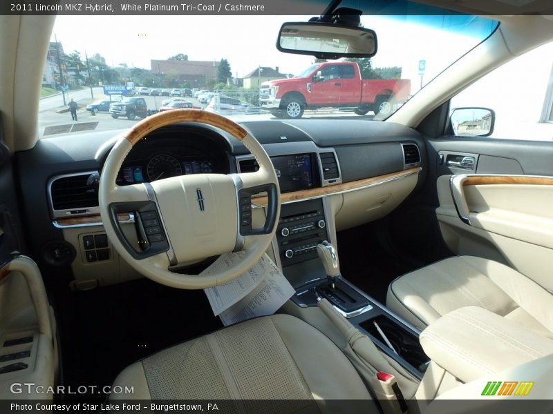 White Platinum Tri-Coat / Cashmere 2011 Lincoln MKZ Hybrid