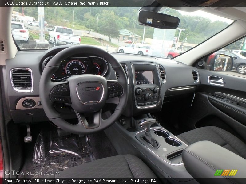 Octane Red Pearl / Black 2018 Dodge Durango SXT AWD