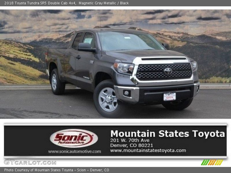 Magnetic Gray Metallic / Black 2018 Toyota Tundra SR5 Double Cab 4x4