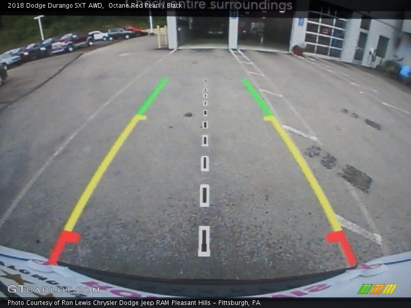 Octane Red Pearl / Black 2018 Dodge Durango SXT AWD